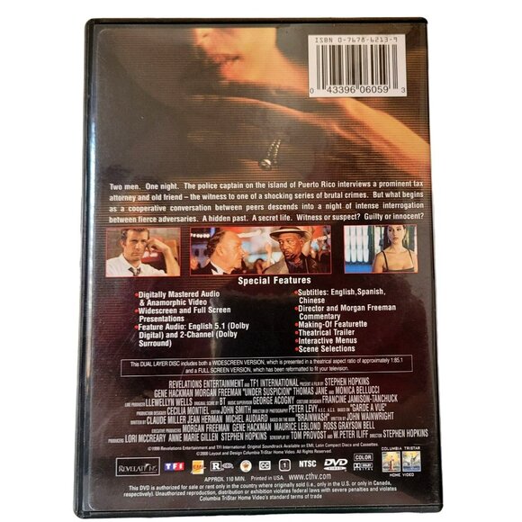 Under Suspicion (DVD) Gene Hackman Morgan Freeman - 4161dvd - Picture 2 of 2